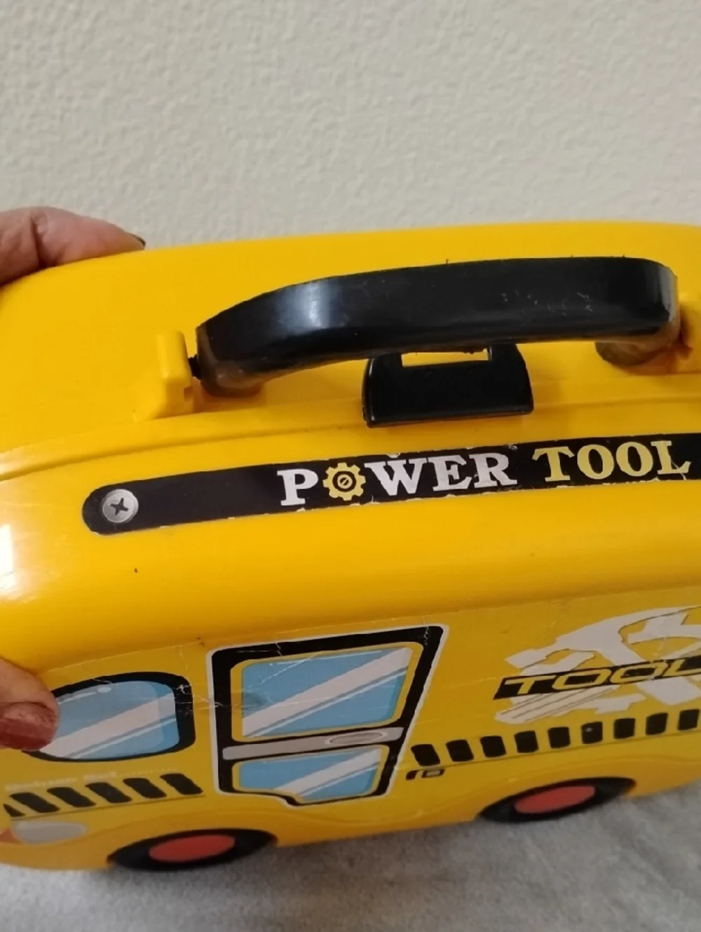D- Yellow Kids Tool Case - Truck Design Playset